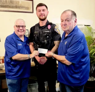 Holy Trinity Council 507 Knights of Columbus Shop with a Cop donation